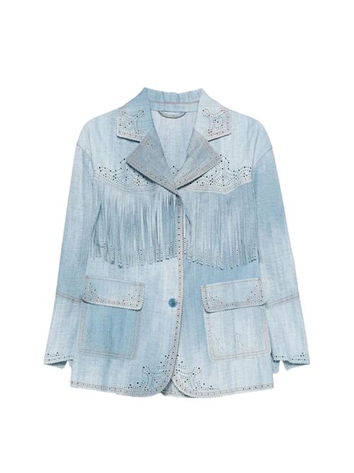 Denim print jacket ERMANNO SCERVINO | D487I312REMYS4217